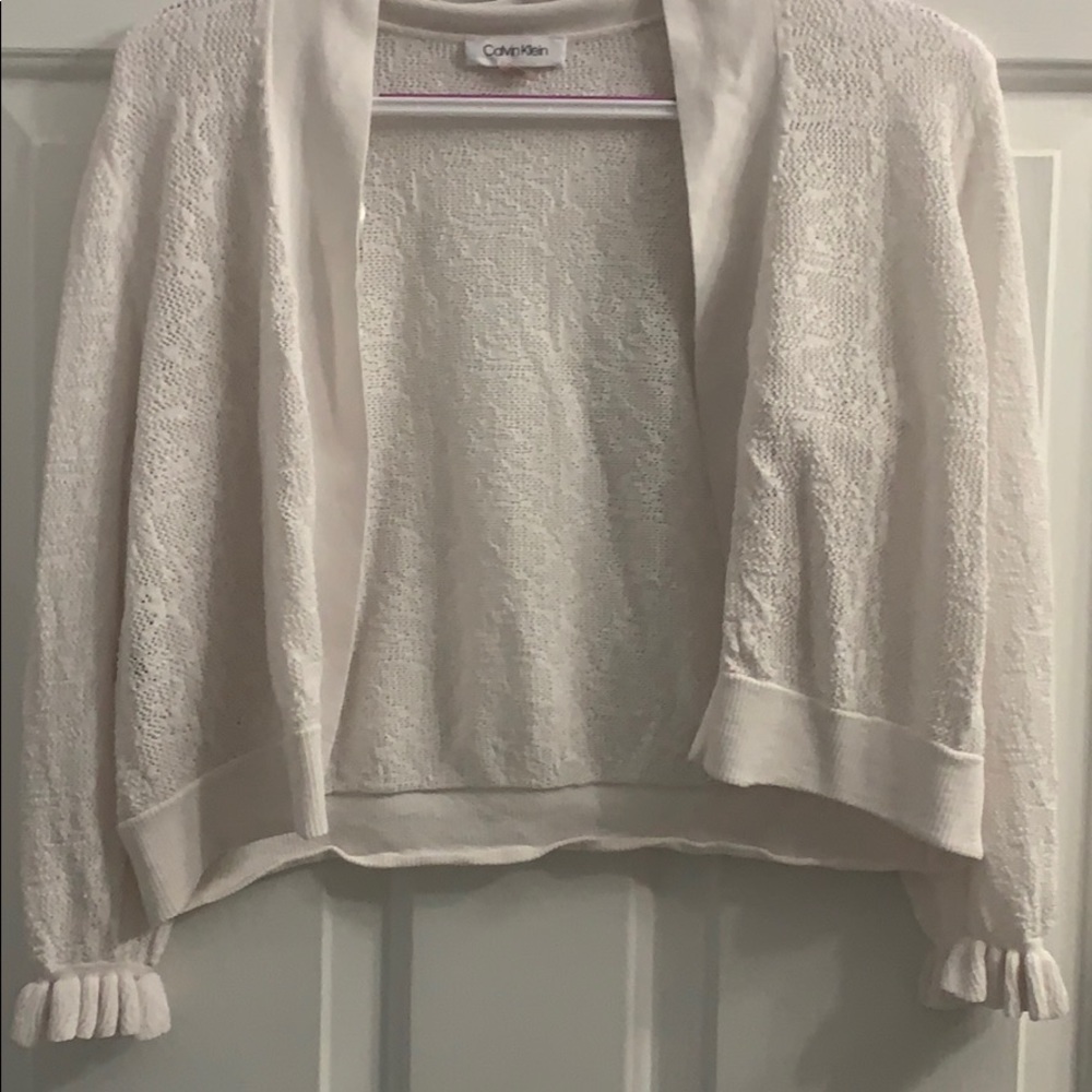 BEAUTIFUL LARGE CALVIN KLEIN SWEATER COAT
